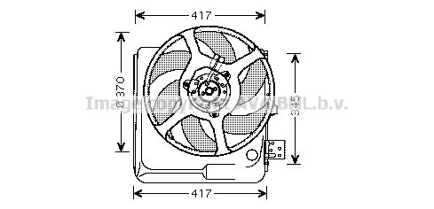 AVA QUALITY COOLING Вентилятор, охлаждение двигателя RT7524